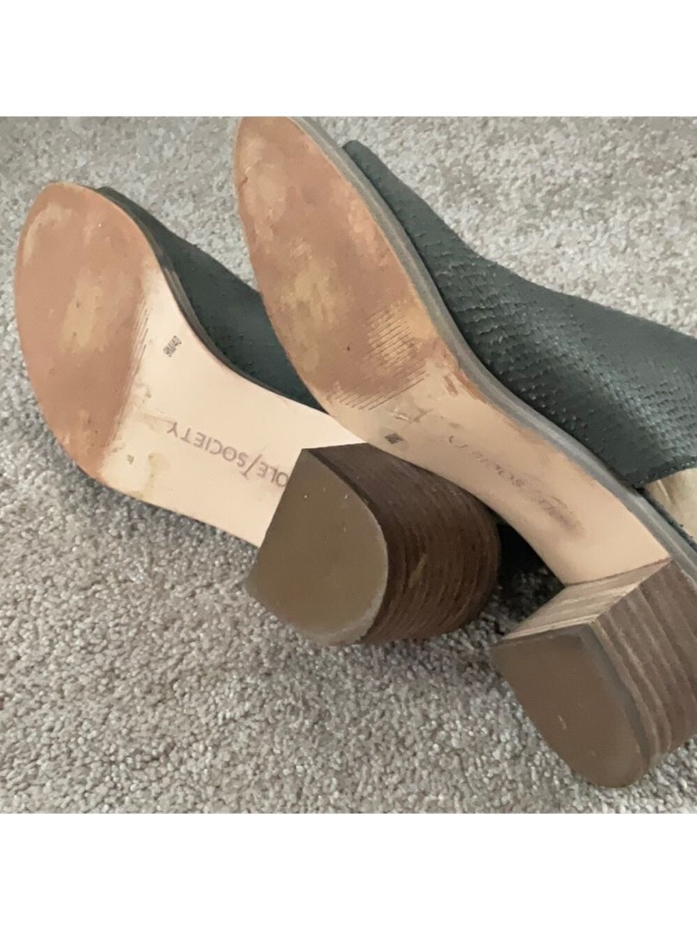 Sole Society Terran Sandal Slate Gray Leather US 9 - Picture 5 of 6